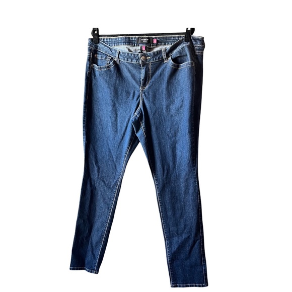 torrid Denim - Torrid Denim Mid Rise Skinny Jeans Dark Wash Womens Size 22 Tall